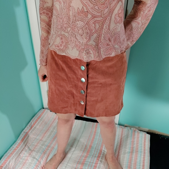 3/30 Vintage Paisley Sheer Top - Picture 3 of 5